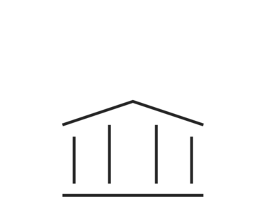 Piktogramm eines Gebäudes